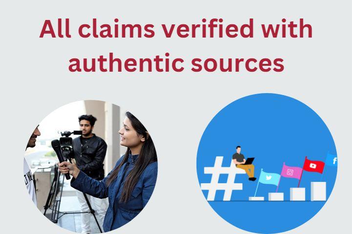 All claims verified with authentic sources​