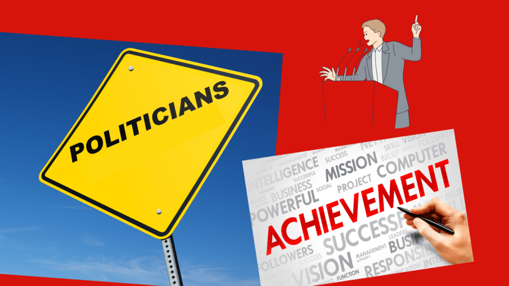 Focus on the politician's achievements