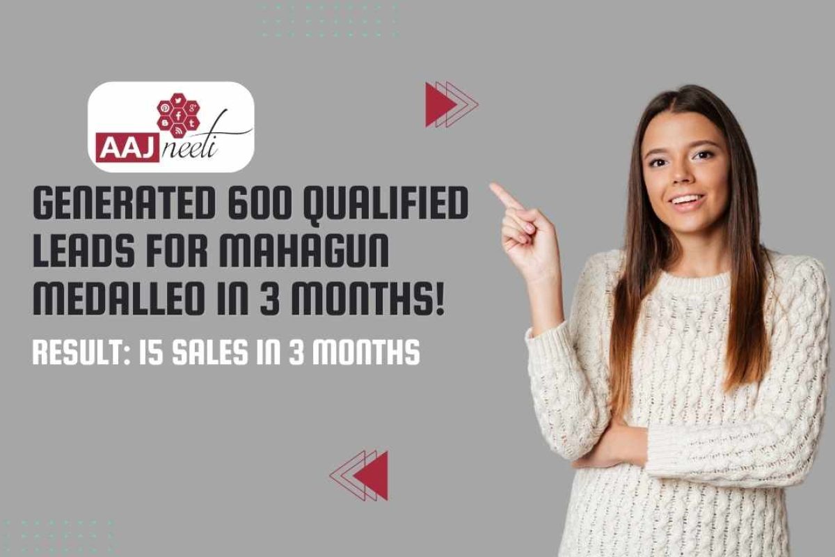 Generated 600 Qualified Leads for Mahagun Medalleo in 3 Months!